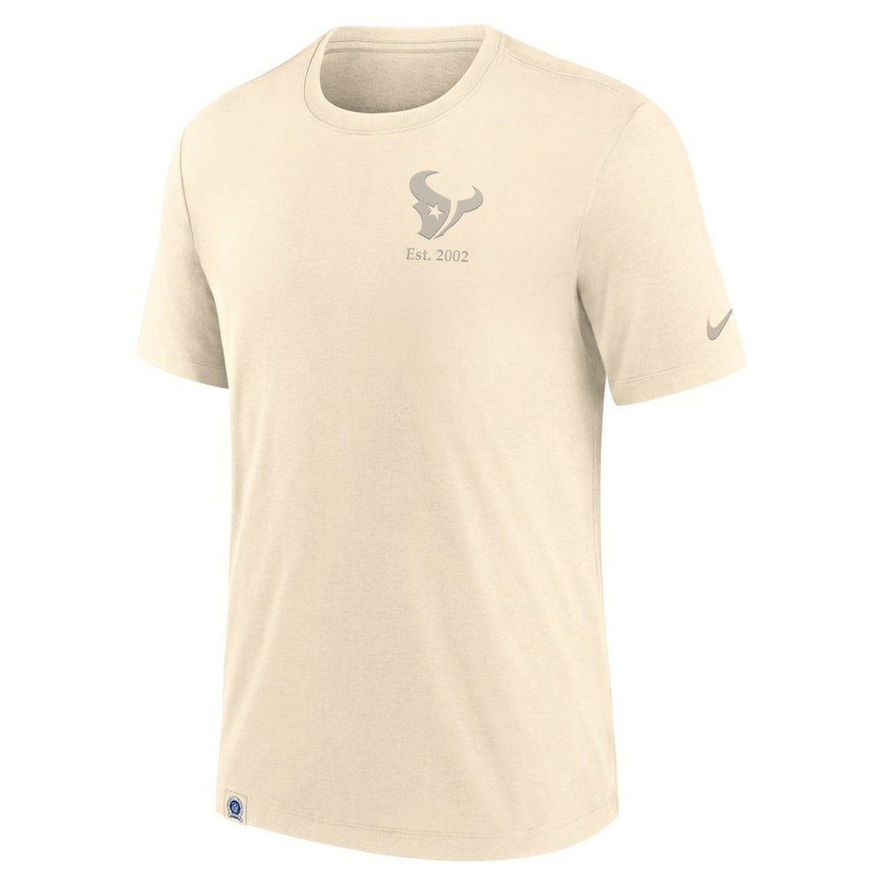 Houston Texans Glory Tri-Blend T-Shirt Cream - Nike