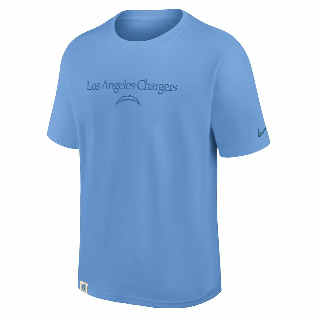 Los Angeles Chargers Glory Max90 T-Shirt Powder Blue - Nike