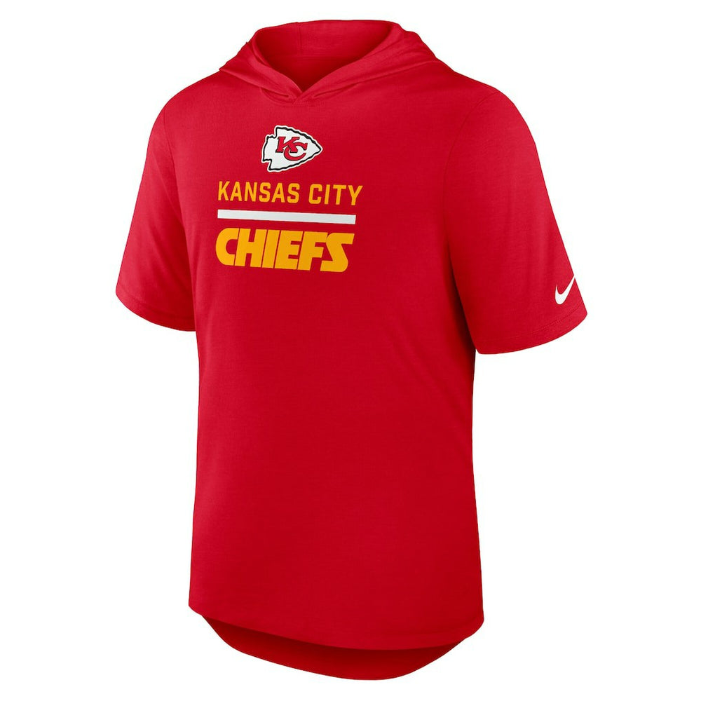 Kansas City Chiefs Lockup Tri-Blend Hoodie T-Shirt Red - Nike