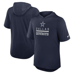 Dallas Cowboys Lockup Tri-Blend Hoodie T-Shirt Navy - Nike