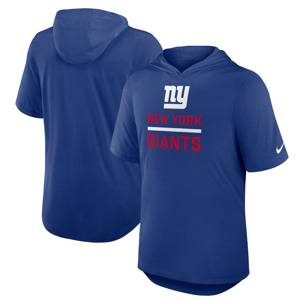 New York Giants Lockup Tri-Blend Hoodie T-Shirt Royal - Nike