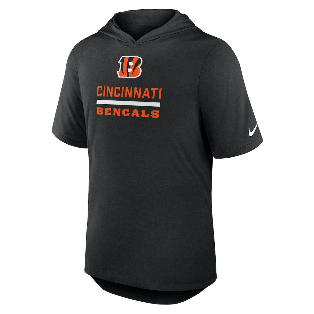 Cincinnati Bengals Lockup Tri-Blend Hoodie T-Shirt Black - Nike