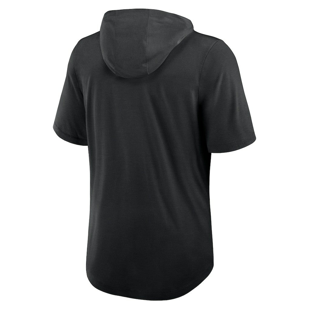 Las Vegas Raiders Lockup Tri-Blend Hoodie T-Shirt Black - Nike