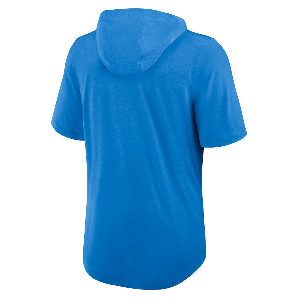 Los Angeles Chargers Lockup Tri-Blend Hoodie T-Shirt Powder Blue - Nike