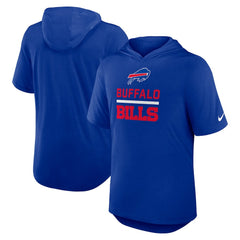 Buffalo Bills Lockup Tri-Blend Hoodie T-Shirt Royal - Nike