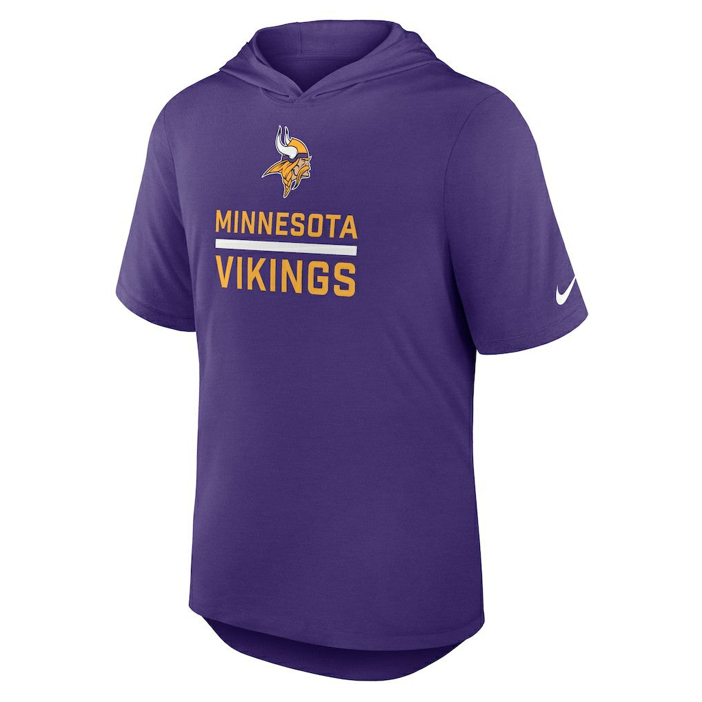 Minnesota Vikings Lockup Tri-Blend Hoodie T-Shirt Purple - Nike