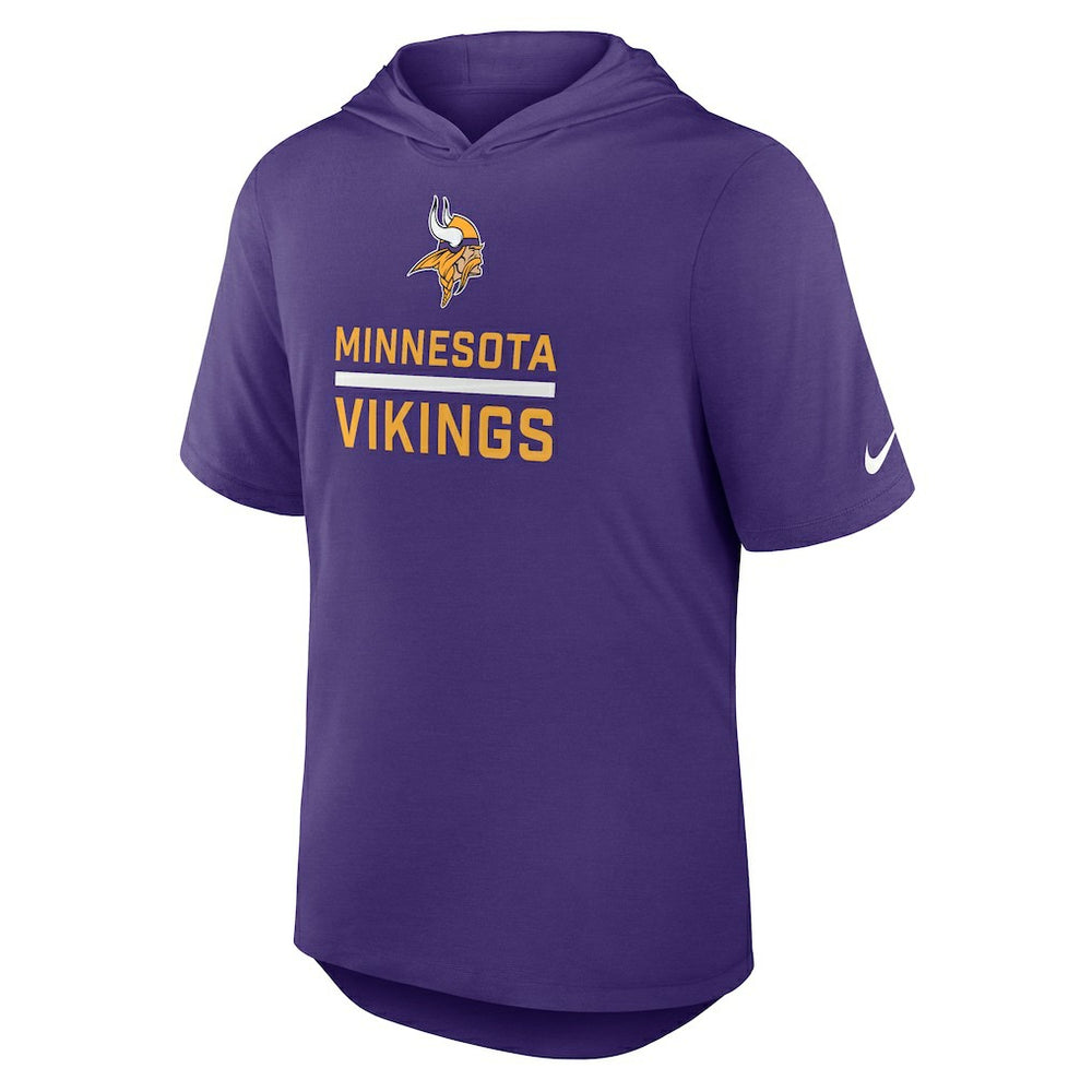 Minnesota Vikings Lockup Tri-Blend Hoodie T-Shirt Purple - Nike