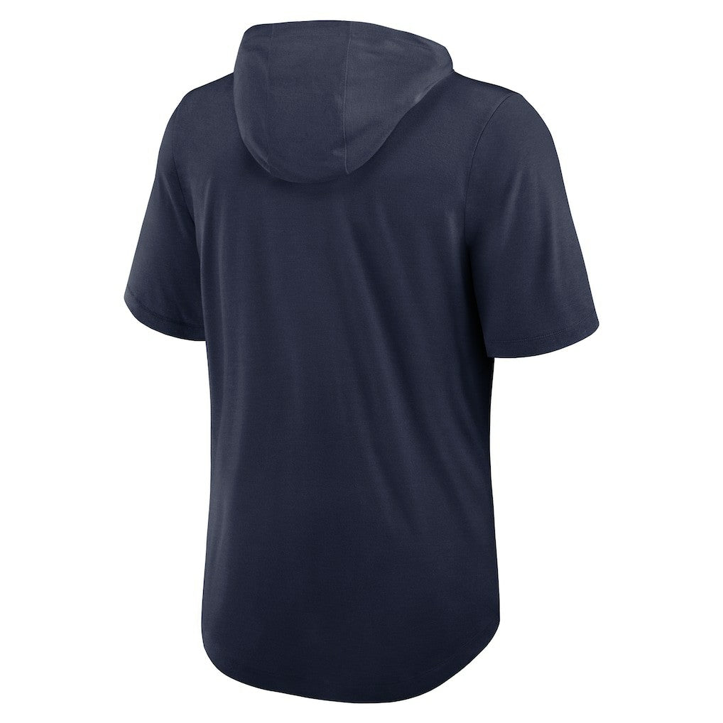New England Patriots Lockup Tri-Blend Hoodie T-Shirt Navy - Nike
