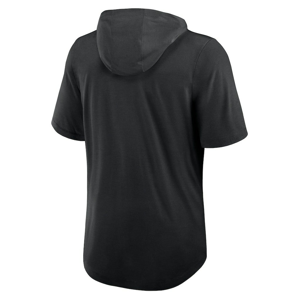 New Orleans Saints Lockup Tri-Blend Hoodie T-Shirt Black - Nike