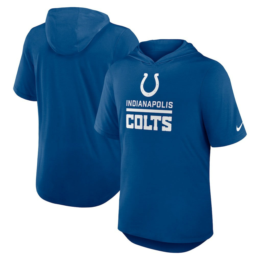 Indianapolis Colts Lockup Tri-Blend Hoodie T-Shirt Royal - Nike