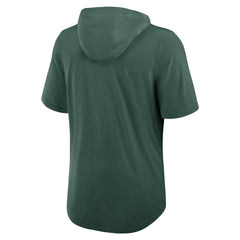 Green Bay Packers Lockup Tri-Blend Hoodie T-Shirt Green - Nike