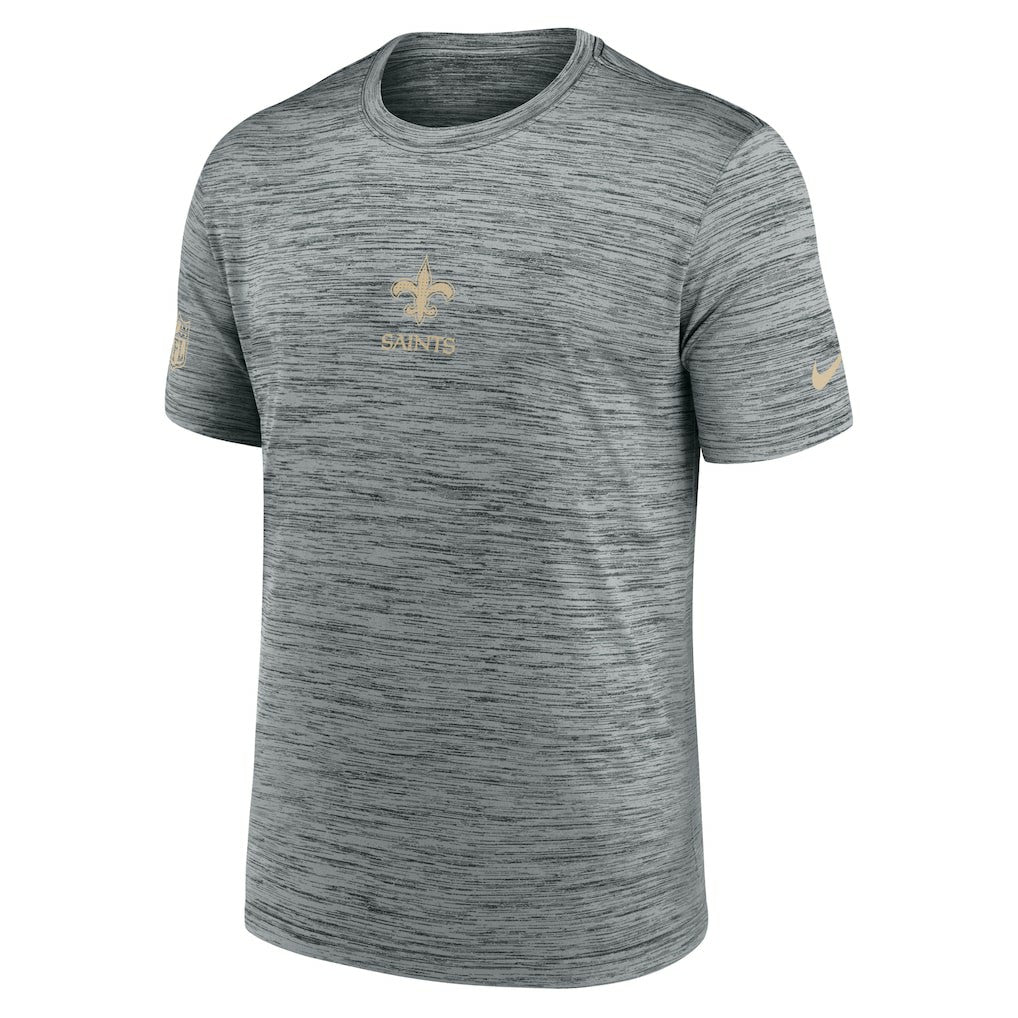 New Orleans Saints Sideline Velocity Dri-FIT T-Shirt - Gray - Nike