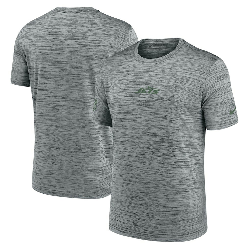 New York Jets Sideline Velocity Dri-FIT T-Shirt - Gray - Nike