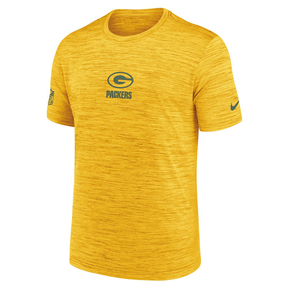 Green Bay Packers Sideline Velocity Dri-FIT T-Shirt - Gold - Nike