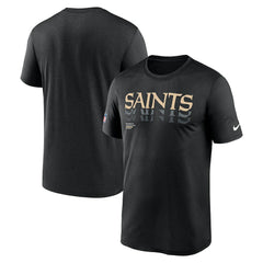 New Orleans Saints Sideline Legend Dri-FIT T-Shirt Black - Nike