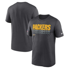 Green Bay Packers Sideline Legend Dri-FIT T-Shirt Charcoal - Nike