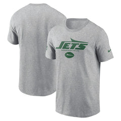 New York Jets Sideline Dri-FIT T-Shirt Heather Gray - Nike