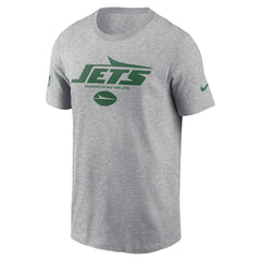 New York Jets Sideline Dri-FIT T-Shirt Heather Gray - Nike