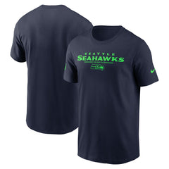 Seattle Seahawks Sideline Dri-FIT T-Shirt College Navy - Nike