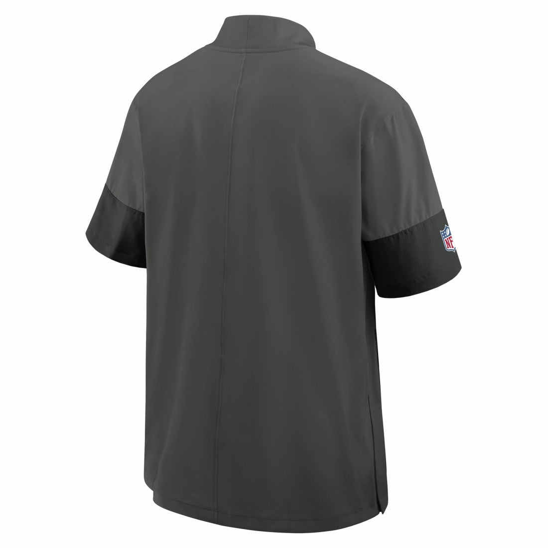 Tampa Bay Buccaneers Sideline Short Sleeve Quarter-Zip Dri-FIT Coach Jacket Pewter - Nike