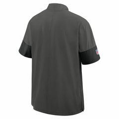Tampa Bay Buccaneers Sideline Short Sleeve Quarter-Zip Dri-FIT Coach Jacket Pewter - Nike