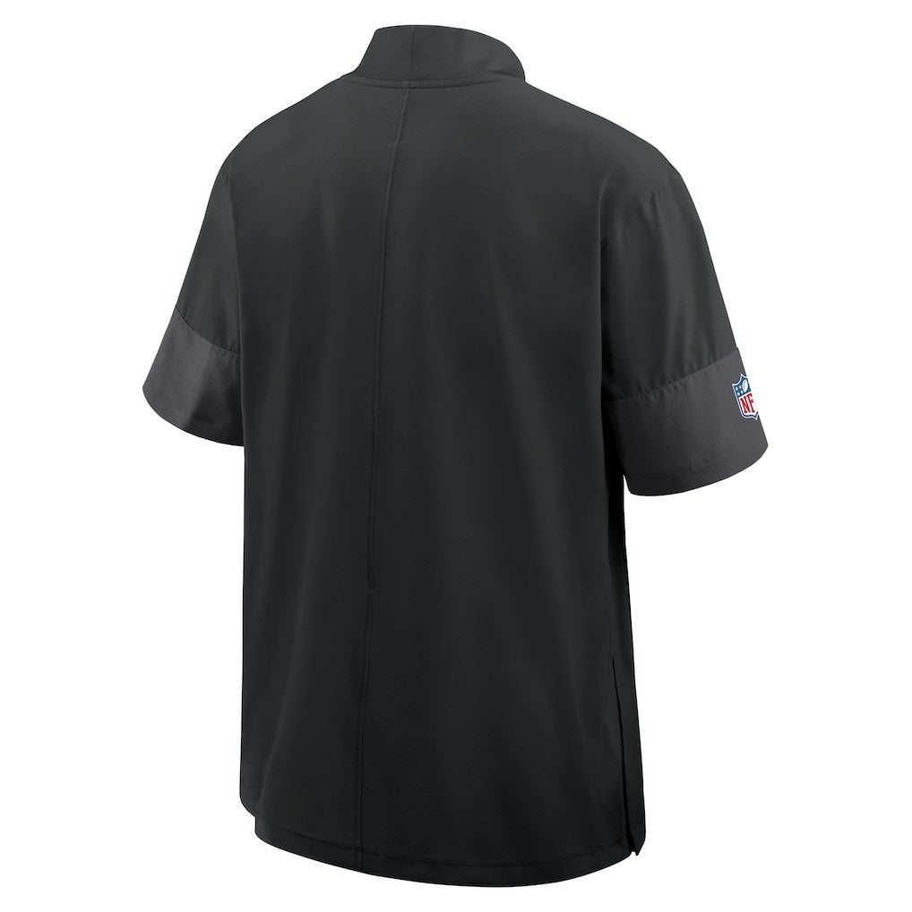 Minnesota Vikings Sideline Short Sleeve Quarter-Zip Dri-FIT Coach Jacket Black - Nike