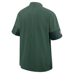 Green Bay Packers Sideline Short Sleeve Quarter-Zip Dri-FIT Coach Jacket Green - Nike