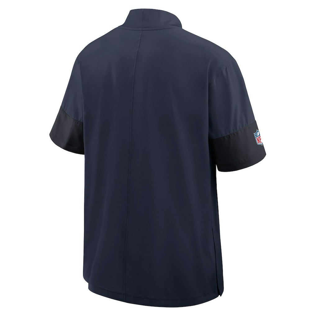 Denver Broncos Sideline Short Sleeve Quarter-Zip Dri-FIT Coach Jacket Navy - Nike