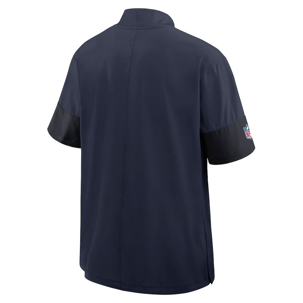 Denver Broncos Sideline Short Sleeve Quarter-Zip Dri-FIT Coach Jacket Navy - Nike