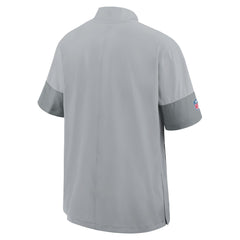 Detroit Lions Sideline Short Sleeve Quarter-Zip Dri-FIT Coach Jacket Gray - Nike