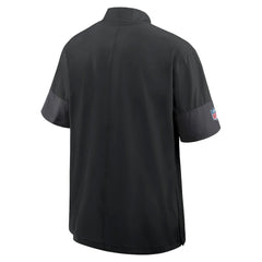 Carolina Panthers Sideline Short Sleeve Quarter-Zip Dri-FIT Coach Jacket Black - Nike