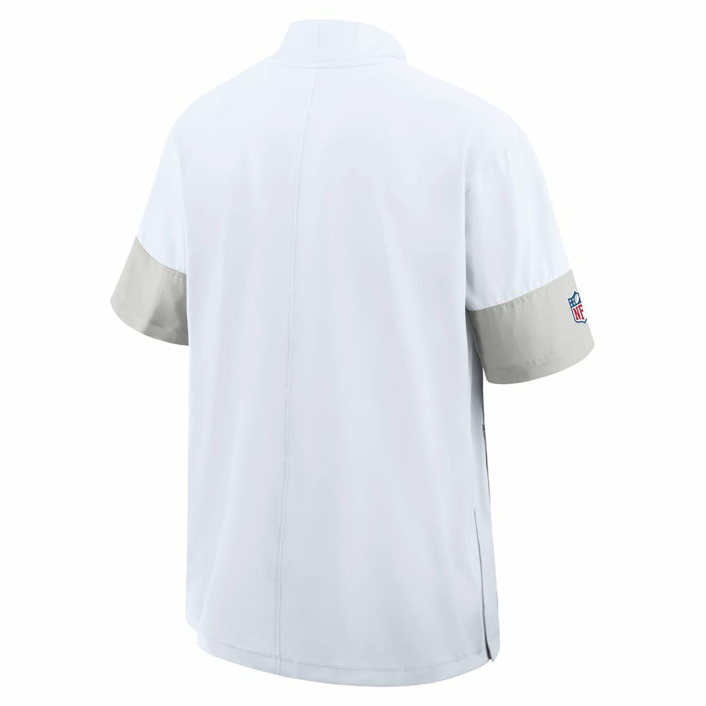 Buffalo Bills Sideline Short Sleeve Quarter-Zip Dri-FIT Coach Jacket White - Nike