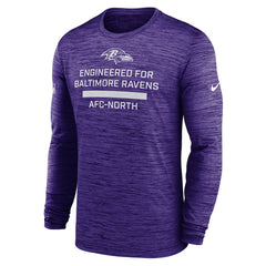 Baltimore Ravens Sideline Velocity Performance Long Sleeve T-Shirt - Purple - Nike