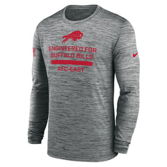 Buffalo Bills Sideline Velocity Performance Long Sleeve T-Shirt - Gray - Nike