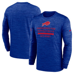 Buffalo Bills Sideline Velocity Performance Long Sleeve T-Shirt - Royal - Nike