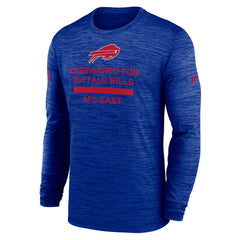 Buffalo Bills Sideline Velocity Performance Long Sleeve T-Shirt - Royal - Nike