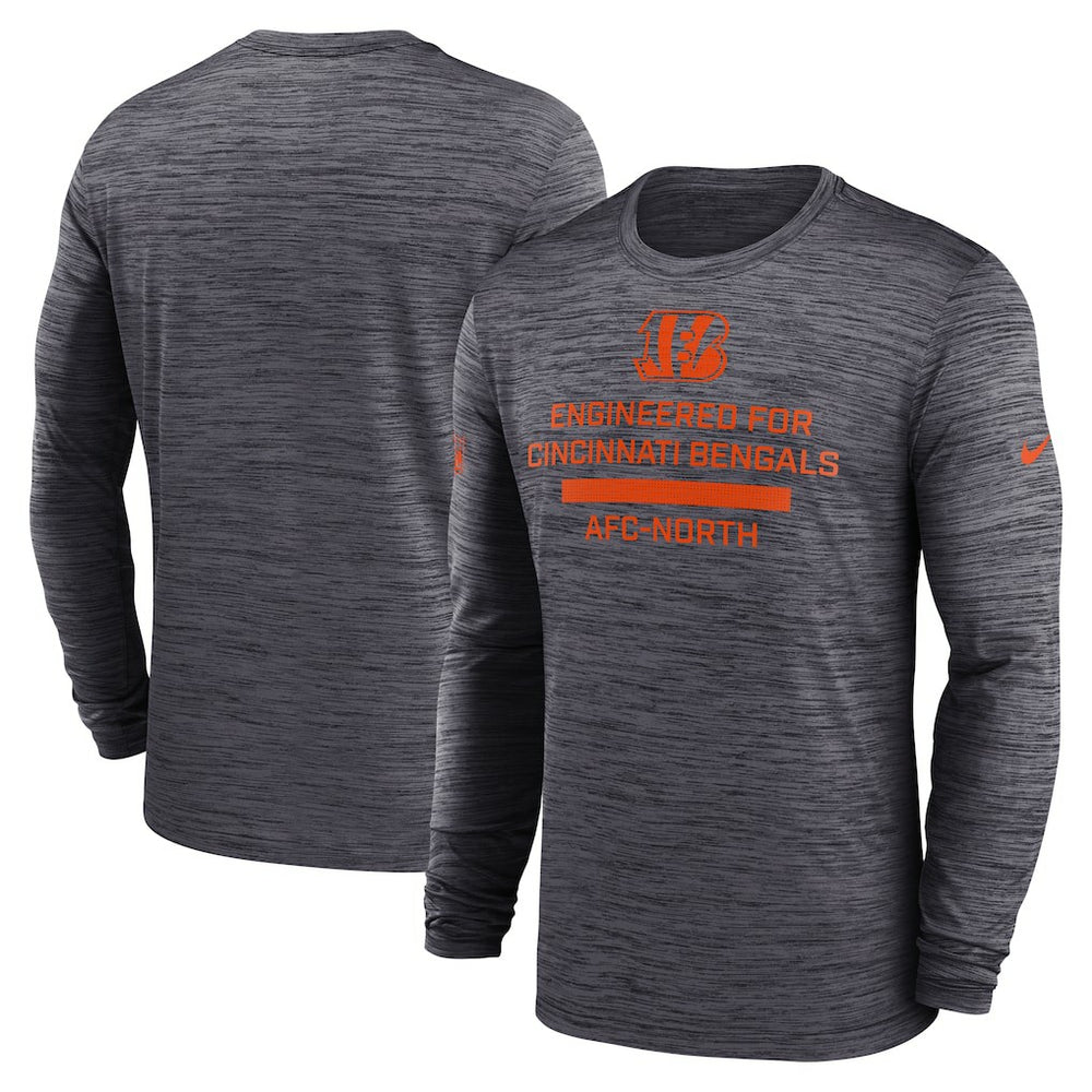 Cincinnati Bengals Sideline Velocity Performance Long Sleeve T-Shirt - Black - Nike