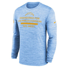 Los Angeles Chargers Sideline Velocity Performance Long Sleeve T-Shirt - Powder Blue - Nike