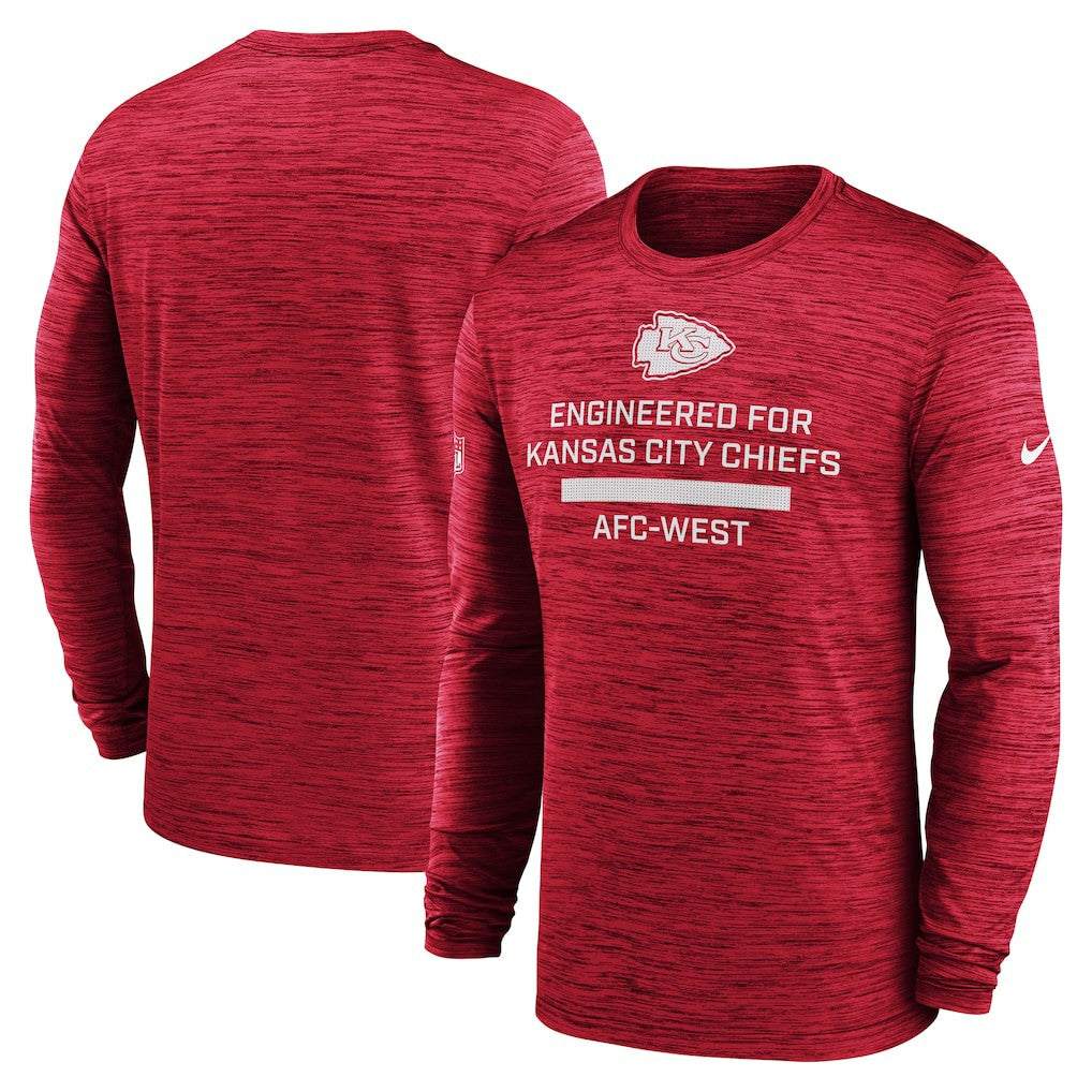 Kansas City Chiefs Sideline Velocity Performance Long Sleeve T-Shirt - Red - Nike