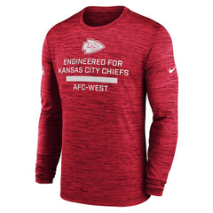 Kansas City Chiefs Sideline Velocity Performance Long Sleeve T-Shirt - Red - Nike