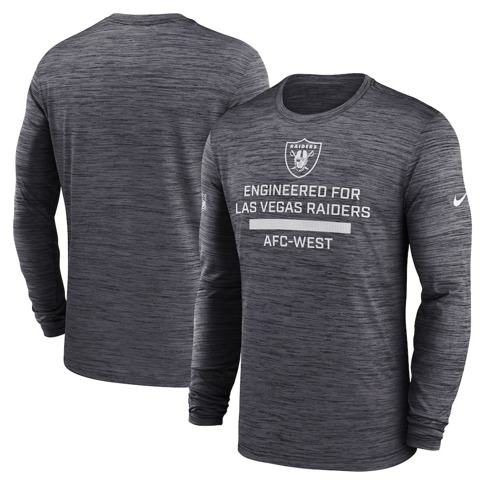 Las Vegas Raiders Sideline Velocity Performance Long Sleeve T-Shirt - Black - Nike