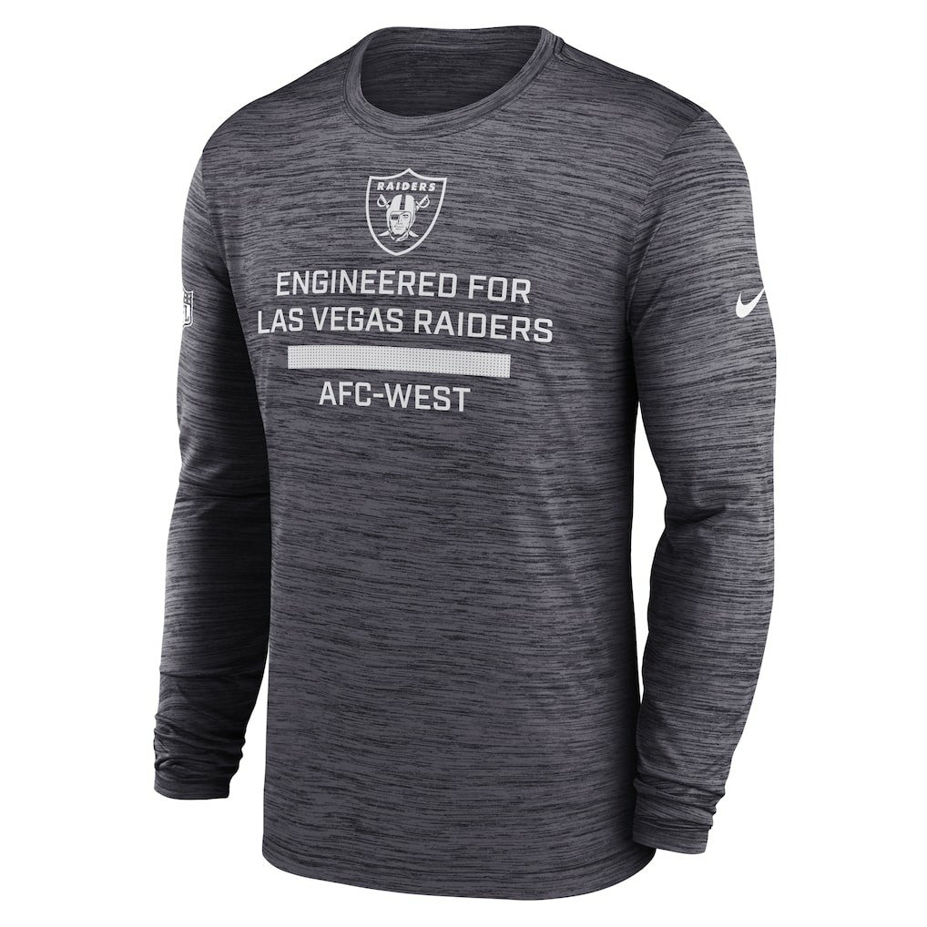 Las Vegas Raiders Sideline Velocity Performance Long Sleeve T-Shirt - Black - Nike