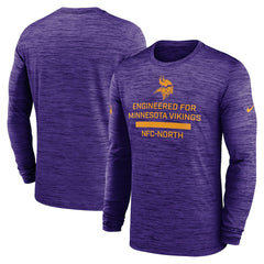 Minnesota Vikings Sideline Velocity Performance Long Sleeve T-Shirt - Purple - Nike