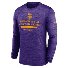 Minnesota Vikings Sideline Velocity Performance Long Sleeve T-Shirt - Purple - Nike