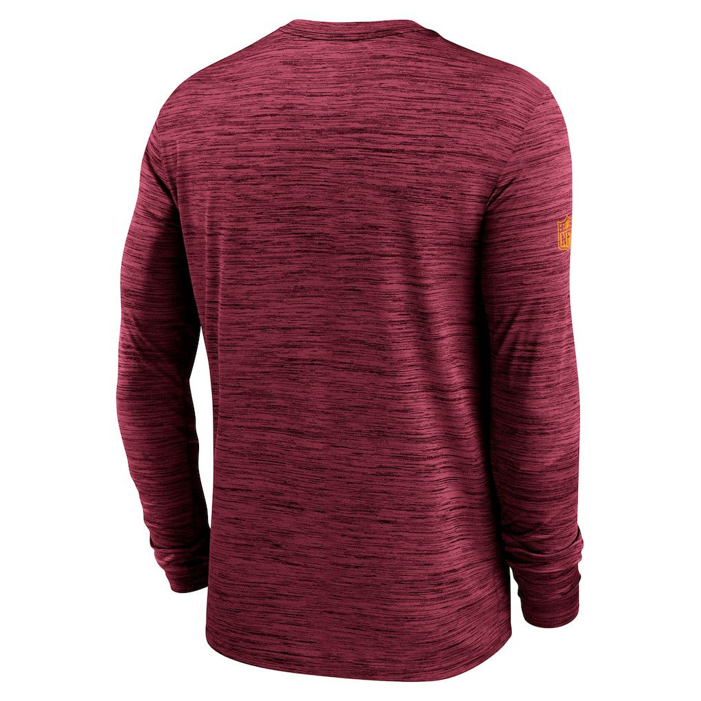 Washington Commanders Sideline Velocity Performance Long Sleeve T-Shirt - Burgundy - Nike