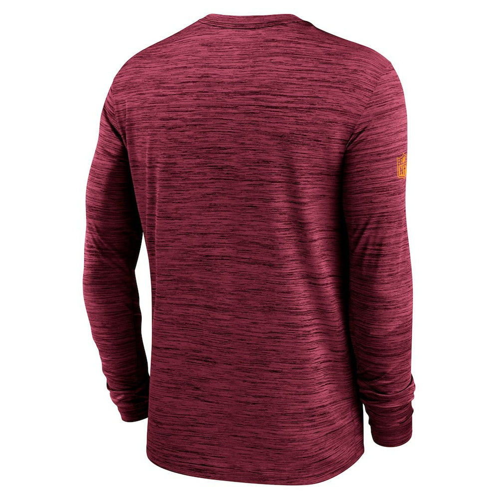 Washington Commanders Sideline Velocity Performance Long Sleeve T-Shirt - Burgundy - Nike