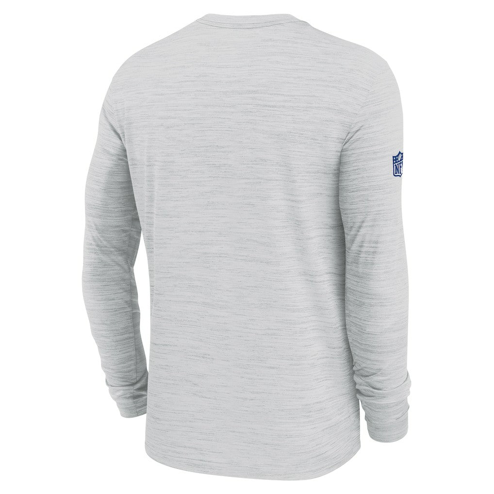 New York Giants Sideline Velocity Performance Long Sleeve T-Shirt - Ash - Nike