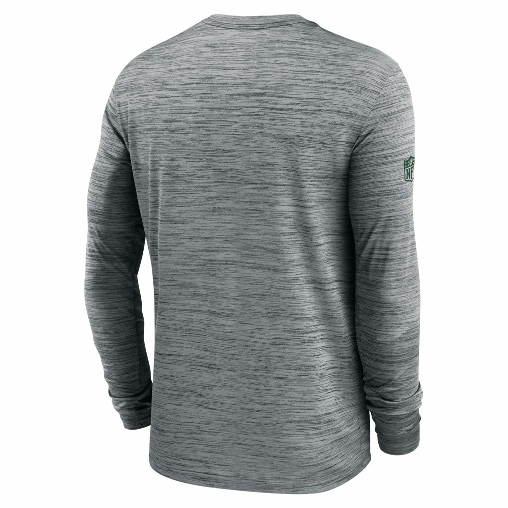 New York Jets Sideline Velocity Performance Long Sleeve T-Shirt - Gray - Nike