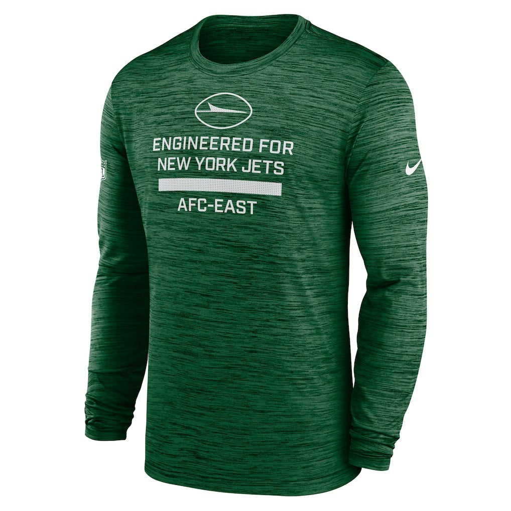 New York Jets Sideline Velocity Performance Long Sleeve T-Shirt - Green - Nike
