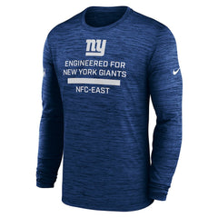New York Giants Sideline Velocity Performance Long Sleeve T-Shirt - Royal - Nike